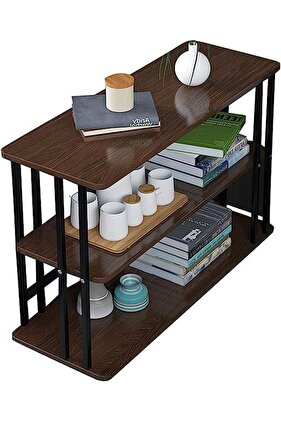 Engineering Wood Rectangle Shape Marble Coffee Table Nesting Table End Table Bedside Table 80X24X63