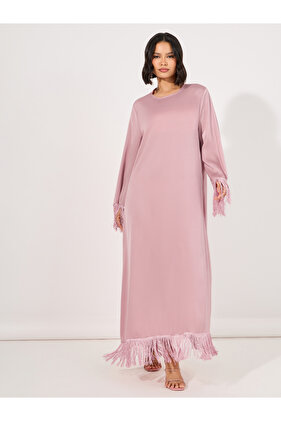 جلابية ماكسي مزينة بالشراشيب