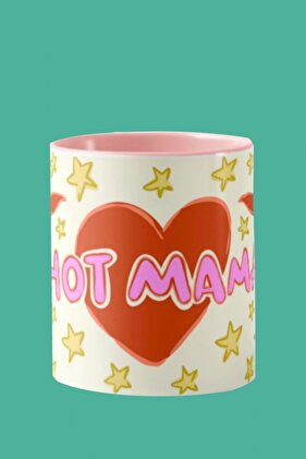 كوب "HOT MAMA" من سلسلة Hello Melody - طباعة رقمية بتصميم أصلي 9.5x8 سم