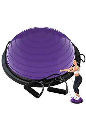 كرة بوسو للتمرين والبيلاتيس - مقاومة للسحب، توازن كروي مرن + مضخة