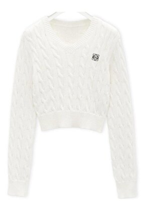 سترة تريكو إكرو - مطرزة وشعار