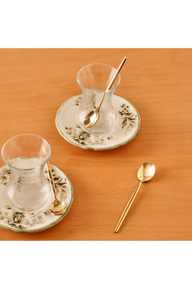Siena Set of 6 Gold Teaspoons