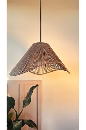 إضاءة ديكور المنزل ثريا بوهيمية بتصميم ريفي إسكندنافي (متضمنة)