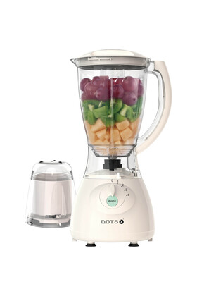 خلاط متعدد الوظائف 2 في 1 سعة 1.5 لتر مع مطحنة - 350 واط - أبيض