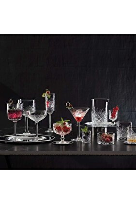 طقم أكواب زجاجية من تايمليس – 24 قطعة (12 كوب ماء/عصير سعة 62 مل + 12 كوب شاي سعة 155 مل)