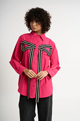 Bow Detailed Shirt - 4003