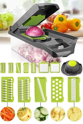 Potato and Vegetable Cube Grater - Chopper, Diler and Julienne Cutter Kitchen Chopper