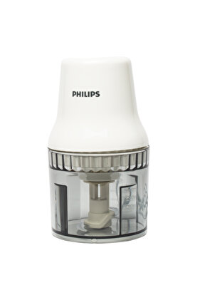 مفرمة بيضاء - HR1393/01: 450 واط، ستانلس ستيل، وعاء 500 مل - ضمان لمدة عامين