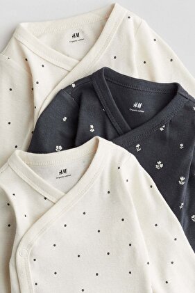 مجموعة من 3 بدلات للجسم ملفوفة