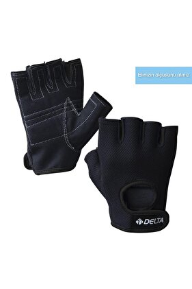 Force-Siyah Ağırlık Body Dambıl Halter Fitness Eldiveni-M