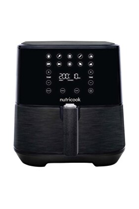 مقلاة هوائية سريعة من الفولاذ المقاوم للصدأ بقوة 1700 واط وسعة 5.5 لتر NC-AF205K