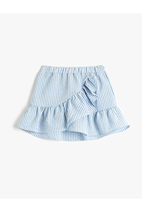 Ruffle Mini Skirt - Elastic Waist