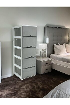 منظم أدراج التخزين البلاستيكية 5 طبقات