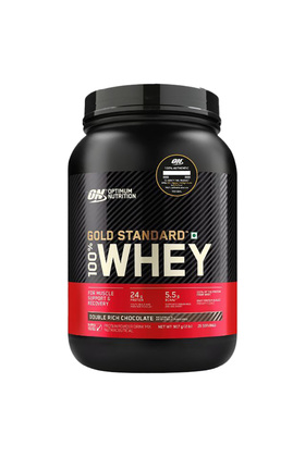 - بروتين مصل اللبن جولد ستاندارد 100% بنكهة الشوكولاتة الغنية المزدوجة - 2 رطل