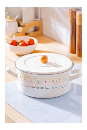 وعاء طهي قصير مطلي بالمينا XAP7705 مقاس 20 سم