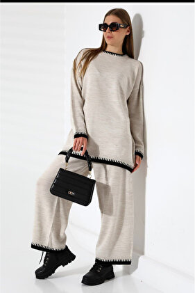 بدلة تريكو نسائية مزدوجة