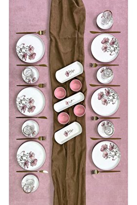 طقم إفطار مكون من 19 قطعة - 6 أشخاص