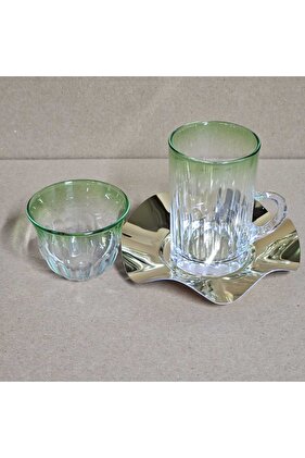 طقم شاي وقهوة 18 قطعة