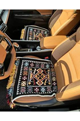 غطاء مقعد السيارة (مضاد للأوساخ) قابل للغسل على الوجهين (لون أسود) فيات، رينو، دبليو دبليو، هيونداي