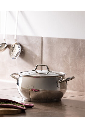 Vera Derin Tencere - Çelik - 22 cm