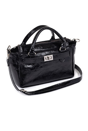 حقيبة كتف نسائية بسحاب ومفصلة بإبزيم حزام للموسم الجديد