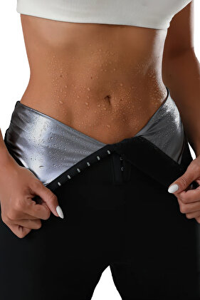 Сауна-костюм з застібками - для посилення потовиділення, підтягування живота, схуднення талії та ніг, термоспорт (MULU)