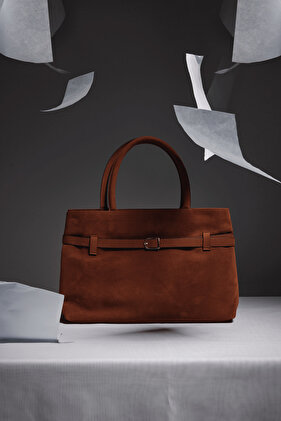 Camel Suede Belt Bag