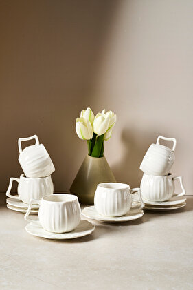 مونا ديزي 6 أكواب قهوة بورسلين 90 مل