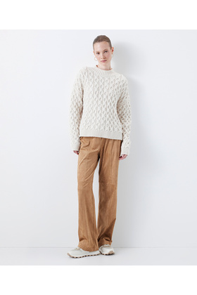 Textured comfortable cut sweater