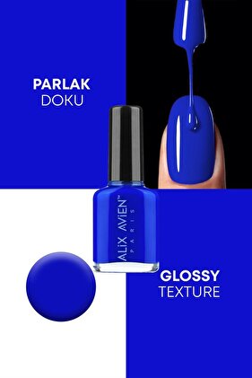 Koyu Mavi Oje 24 - Yüksek Pigmentli Uzun Süreli Kalıcılık Hızlı Kuruma - Nail Lacquer 24