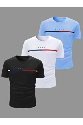 MUŠKI 3-DELJNI ADVANTAGE okrugla kragna Štampano T-shirt