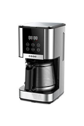 ماكينة تحضير القهوة الكهربائية الرقمية بقوة 1000 وات وسعة 1.5 لتر
