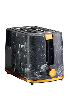 محمصة كهربائية مزدوجة باللون الأسود الرخامي