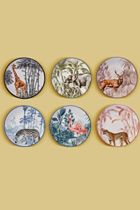 طقم كيك جانجل 6 قطع 22 سم