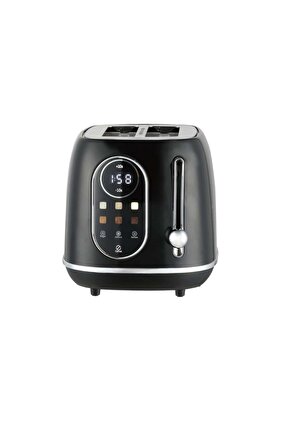 حماصة التوست الذكية بشريحتين، شاشة LED، إعادة تسخين، إذابة تجميد، 6 مستويات، 800 واط.