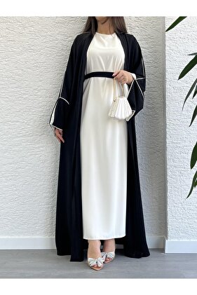 Black Ayça Abaya Suit