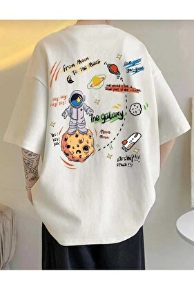 Oversize T-Shirt Printed White Color