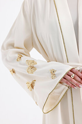 Elegant Butterfly Embroidered Ferace