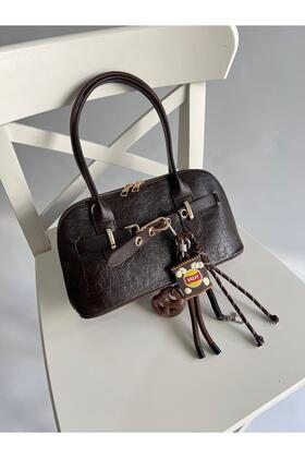 حقيبة كتف نسائية موديل كارلوس بني مرير (السحر غير متضمن)