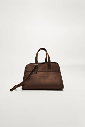 Suni süet tote çanta