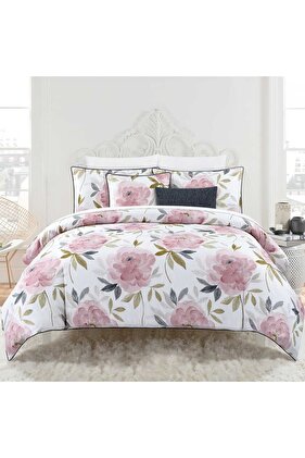 Lexy Floral | طقم لحاف قطن 100% مزدوج 8 قطع