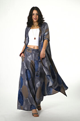 طقم تونيك نسائي صيفي بخصر مطاطي