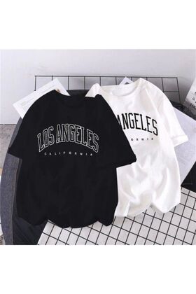 Pack of 2 Los Angeles Printed Oversize T-Shirt Unisex