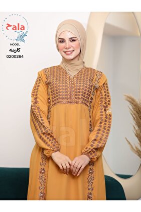 جلابية استقبال قطن ون سايز  الخامة كتان