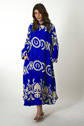 Women's Prevailing Neckline Tunic Pocket Detail 100% Viscose Summer Dress