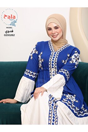 جلابية استقبال قطن ون سايز  بأكثر من لون