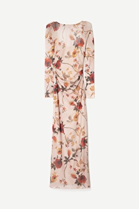 فستان ميدي مطبوع لشهر رمضان