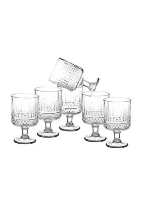 أكواب عصير زجاجية مزخرفة 6 قطع 160 مل