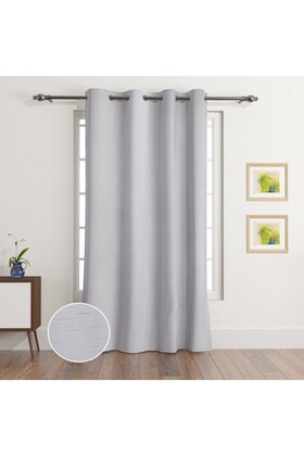 ستارة فردية طويلة جدًا من Amity Dupioni مقاس 140×300 سم