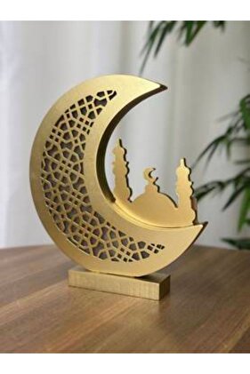 Ramadan wooden decoration, battery-powered, size 22*26 cm